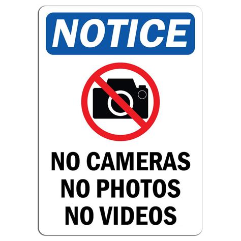 notice  cameras     sign  symbol safety notice signs  work place