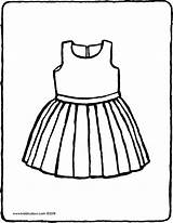 Robe Kleider Anziehen Ausmalbilder Fille sketch template