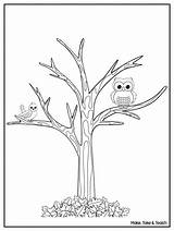 Coloring Tree Fall Pages Printable Leaves Fun Without Sheets Autumn Color Printables Template Maketaketeach Templates Make Teach Take Trees Colouring sketch template