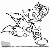 Coloring Tails Sonic Club Book Deviantart sketch template