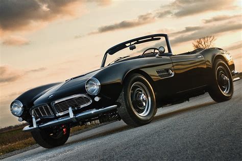 Bmw 507 Retro Vintage Old Car Auto Poster Sunset My Hot