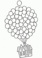 Coloring Pages House Fingerprint Balloons Disney Pixar Use Pic But Getdrawings Kids Clip Getcolorings Color sketch template