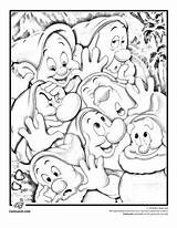 Dwarfs Seven Grumpy Adults Learning Woo sketch template