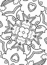 Coloring Pages Rug Designs Geometric sketch template
