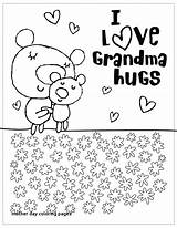 Mothers Grandma Coloring Pages Happy Printable Hallmark Grandparents Mother Color Print Cards Grandmother Birthday Template Sheets Religious Getcolorings Getdrawings Valentines sketch template