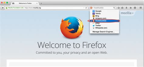mozilla updates firefox with forget button and duckduckgo search rolls