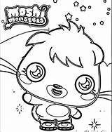 Coloring Moshi Monsters Poppet Wecoloringpage Pages sketch template