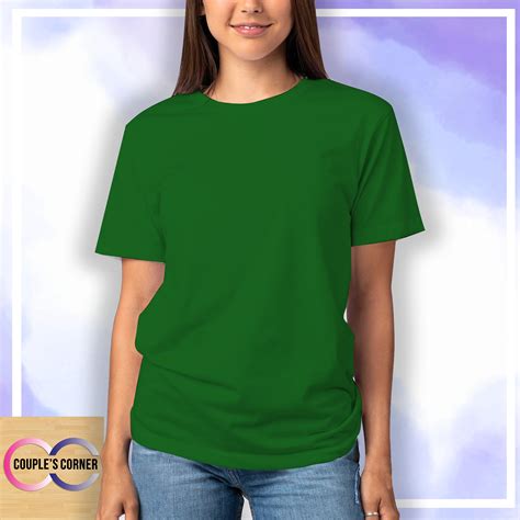 Yalex High Quality Plain T Shirt Emerald Green Shirt Unisex Shirts Fast