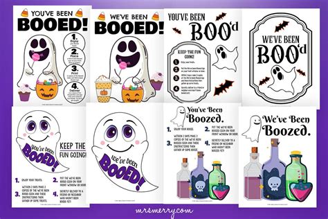 youve  booed printable signs  merry