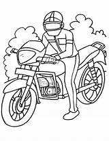 Coloring Biker Pages sketch template