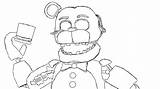 Freddy Coloring Fnaf Pages Golden Bonnie Toy Drawing Chica Aphmau Nightmare Foxy Mangle Withered Nights Five Fazbear Printable Color Freddys sketch template