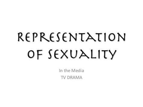 representation of sexuality