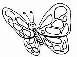 Butterfly Coloring Pages Kids Color Print Butterflies Wings sketch template