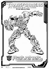 Transformers Ratchet Mewarnai sketch template