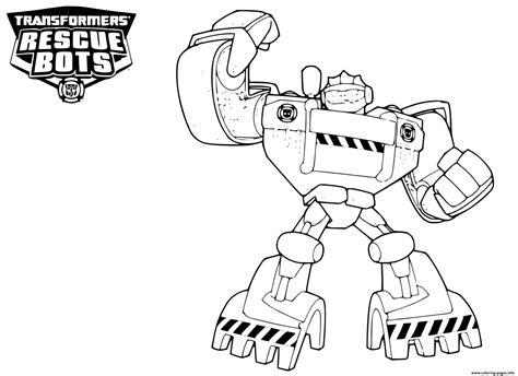 transformers rescue bots clipart coloring page printable