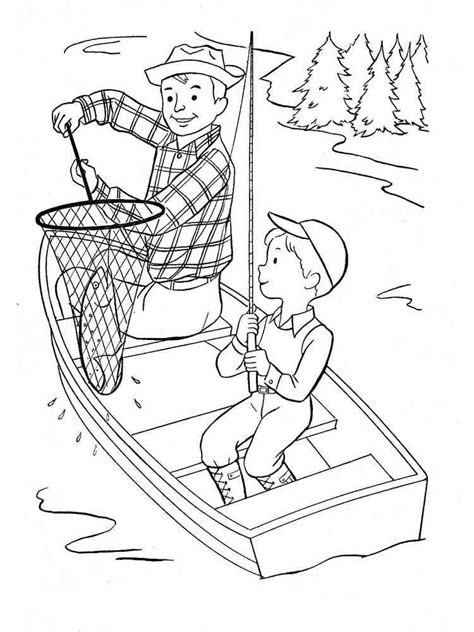 fishing coloring pages