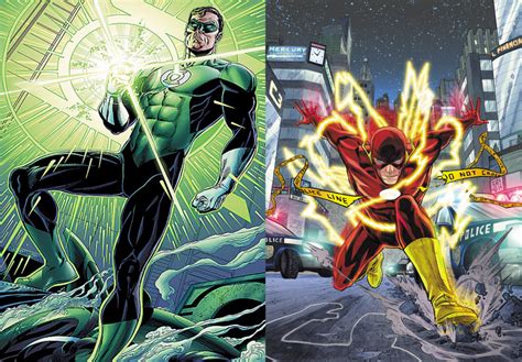 Kyle Rayner And Wally West Vs Hal Jordan And Barry Allen