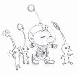 Pikmin Coloring Pages Olimar Template Deviantart Sketch sketch template