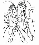 Prince Princess Coloring Pages Getcolorings sketch template