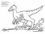 Deinonychus sketch template