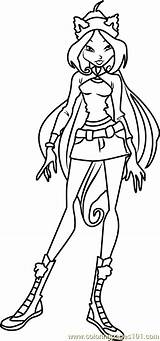 Winx Coloring Club Flora Pages Coloringpages101 sketch template
