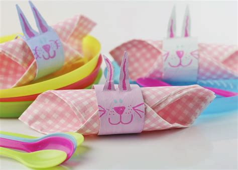 easter bunny napkin rings kids craft room