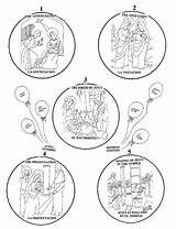 Rosary Coloring Printable Pages Worksheets Drawing Holy Template Catholic Getdrawings Mary sketch template