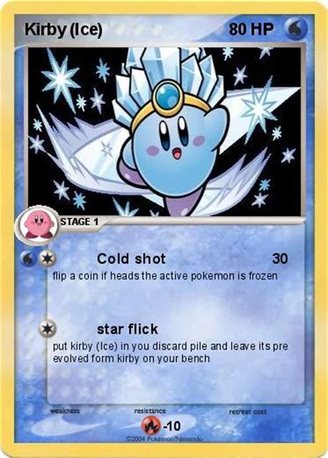 Pokémon Kirby Ice Cold Shot My Pokemon Card