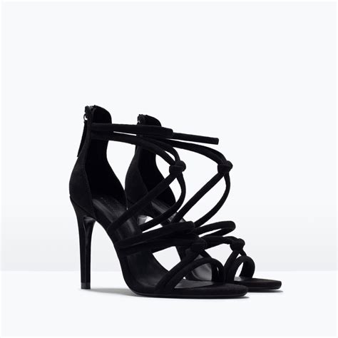 Knotted High Heel Sandals Shoes Woman Zara United States
