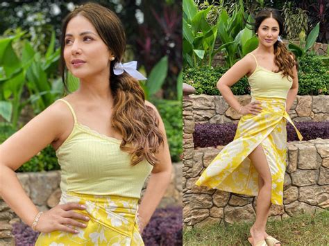 Hina Khan Just Showed Us A Stylish Way To Wear A Slip Top Times Of India