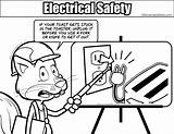 Safety Electrical Coloring Toaster Drawing Colouring Pages Getdrawings Resolution Medium sketch template