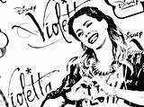Violetta Stoessel Bojanke Printanje Slike Coloriages Violeta Mains Cœur Imprimer Djecu Scritta sketch template