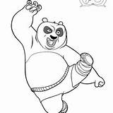 Panda Fu Kung Coloring Po Amazing Gang Shen Lord His sketch template