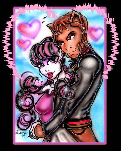 Monster High Draculaura And Clawd By Marvel And Dc Sketch