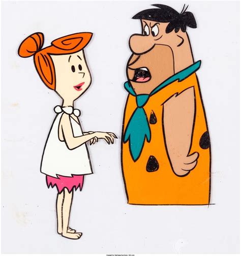 The Flintstones Pregnant Wilma And Fred Production Cel