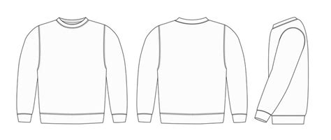 printable blank sweater template