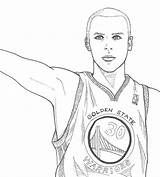 Coloring Pages Curry Kyrie Irving Stephen Print Warriors Golden State Basketball Player Via Template sketch template