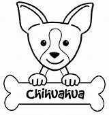 Chihuahua Chihuahuas Chiwawa Kleurplaat Getdrawings Kleurplaten sketch template