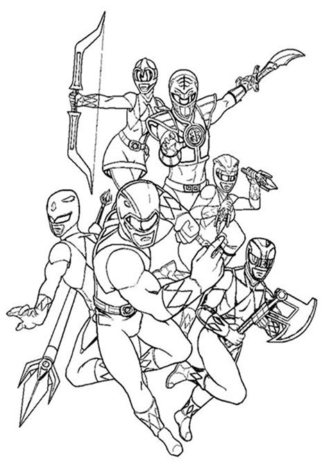 easy  print power rangers coloring pages tulamama