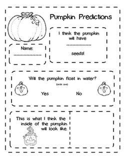 pumpkin investigation worksheet printable fall classroom ideas