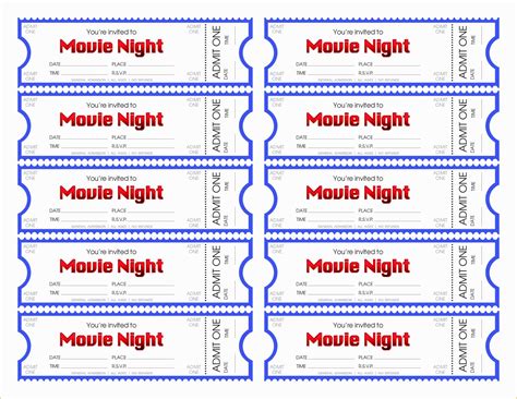 ticket template word  event ticket template