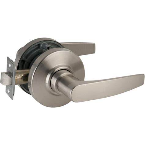 schlage al series schlage al series cylindrical lock satin nickel reversible passage door handle