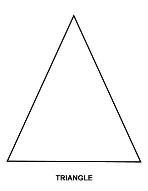 triangles coloring pages   print