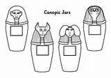 Canopic Jar Coloring Pages Color Jars Egyptian Vasos Template Para Colouring Egypt Colorear Sarcophagus Bulkcolor Print Egipto Niños Seleccionar Tablero sketch template