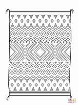 Coloring Blanket Navajo Pages Native American Designs Printables Rug Printable Template Clipart Pattern Weaving Rugs Book Sheets Drawing Paper Drawings sketch template