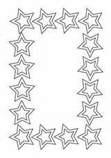 Estrelas Moldura Estrela sketch template