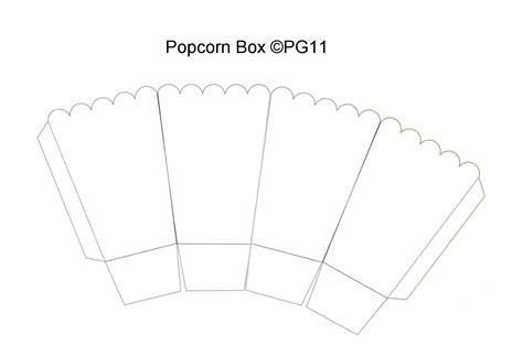 popcorn box template   festa minie molde scrap