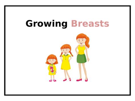 growing breasts puberty teaching resources