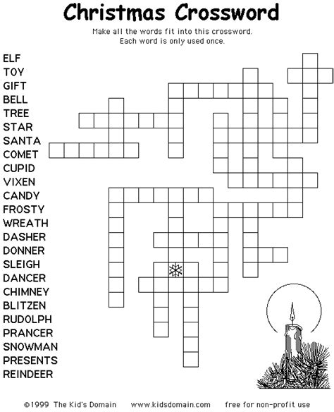 christmas crossword