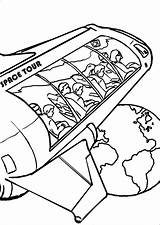 Space Travel Tour Coloring Pages sketch template